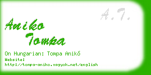 aniko tompa business card